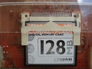 Compact Flash based serial (RS232) data logger powered by PIC18F458